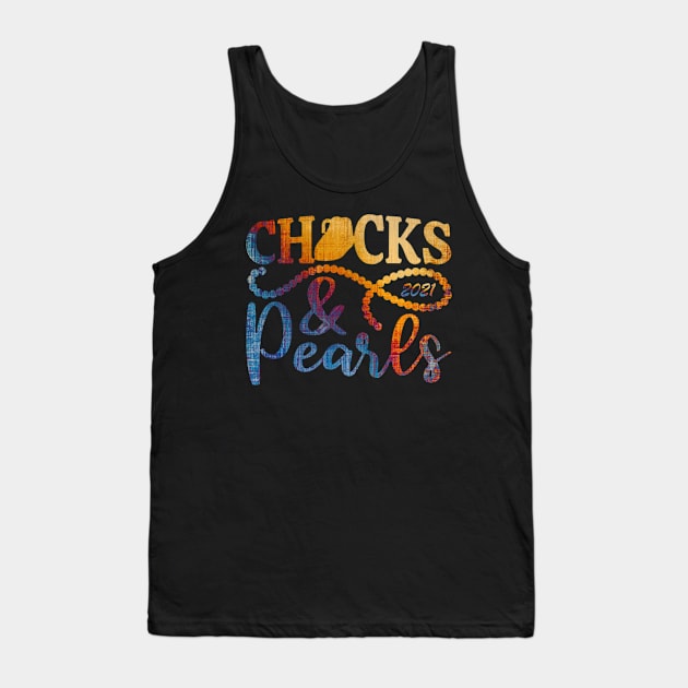 Chucks and Pearls Tank Top by ReD-Des
